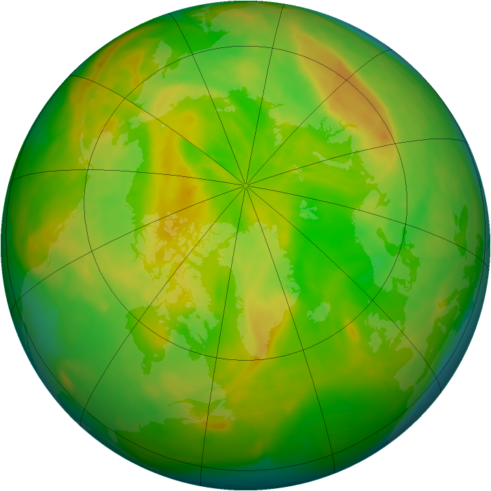 Arctic ozone map for 27 May 2014